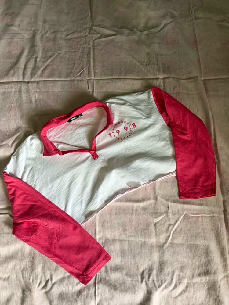 Cute Cropped Baseball Tee
