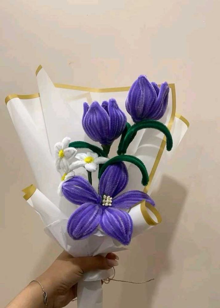 Handmade Purple Flower Bouquet