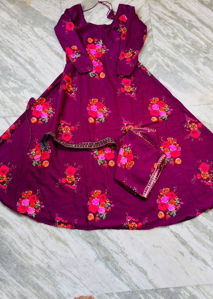 Beautiful Floral Print Lehenga Choli