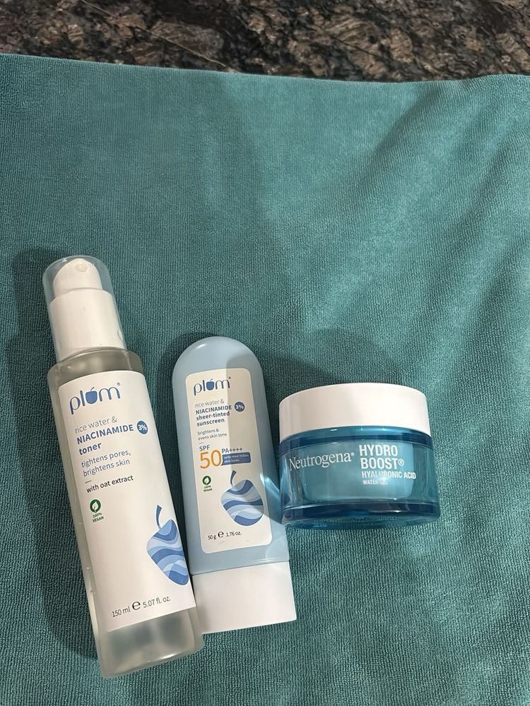 Plum &amp; Neutrogena Skincare Set