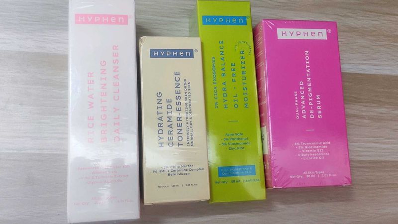 Hyphen Skincare Set - Cleanser, Toner, Moisturizer