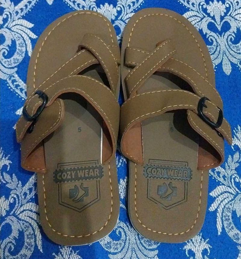 Brown Flat Sandals
