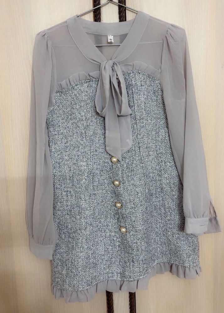 Elegant Gray Blouse
