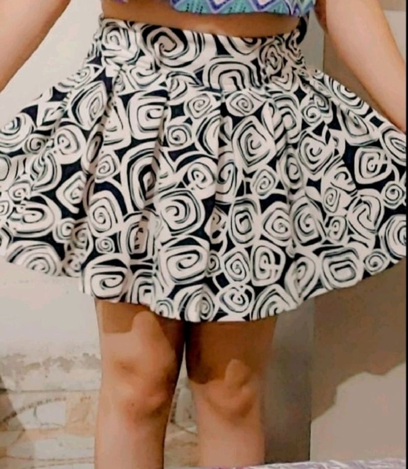 Patterned Mini Skirt &amp; Top