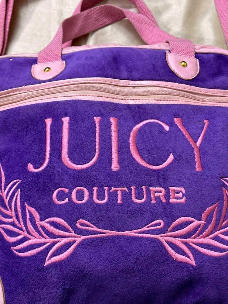 Juicy Couture Velour Tote Bag