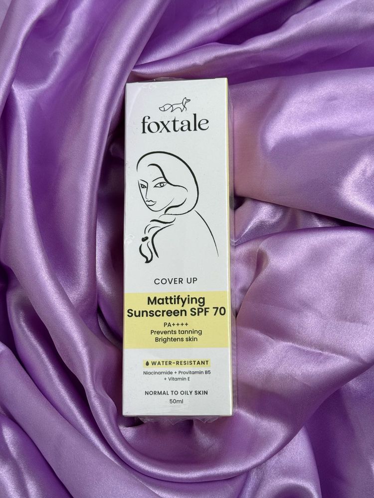 Foxtale Mattifying Sunscreen SPF 70