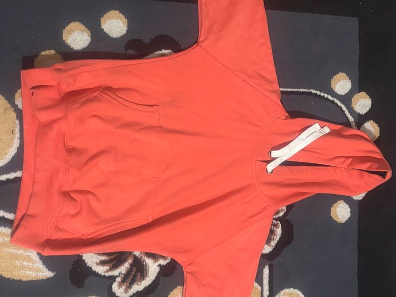 Orange Pullover Hoodie