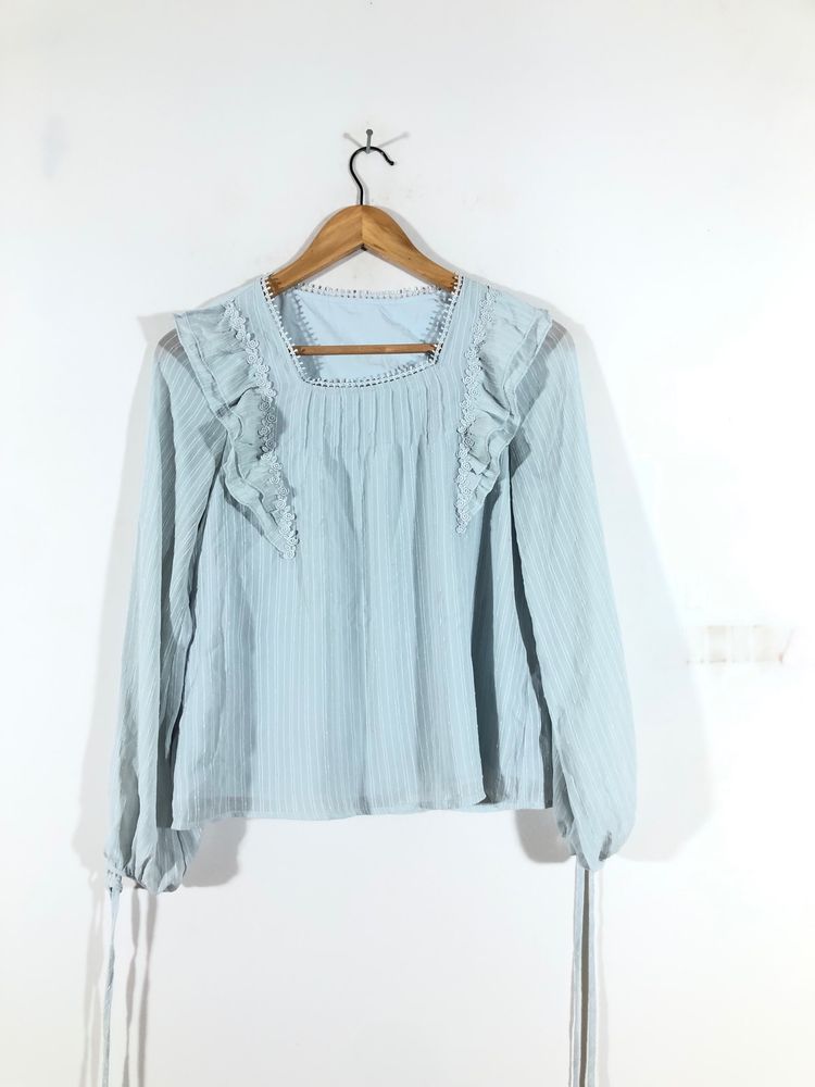 Light Blue Casual Top(Women’s)