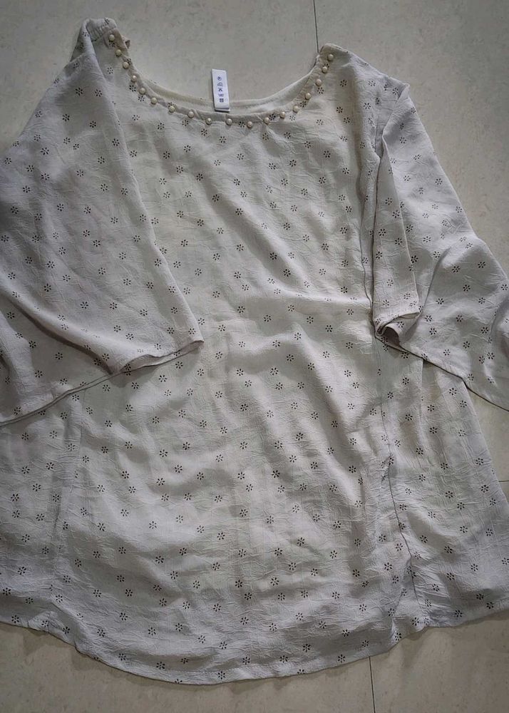 Elegant Pearl Embellished Top