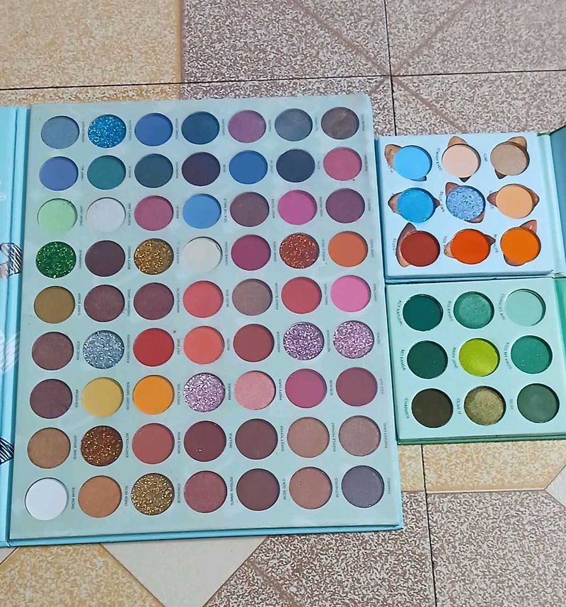 3 Eye Shadow Plates Combo