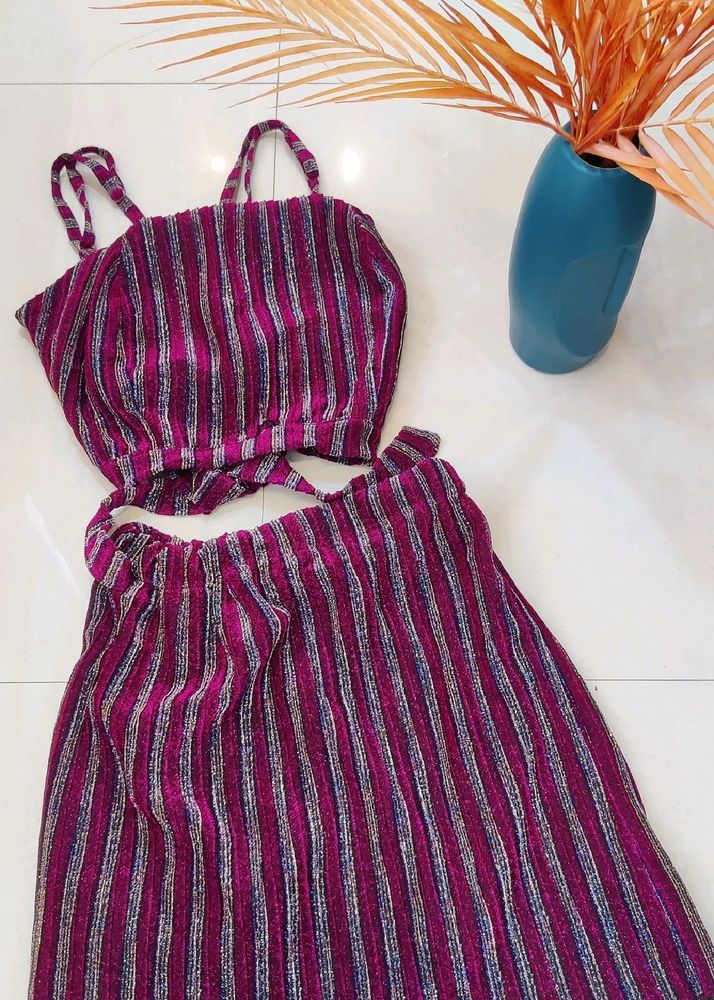 Sequin Top And Skirt Set