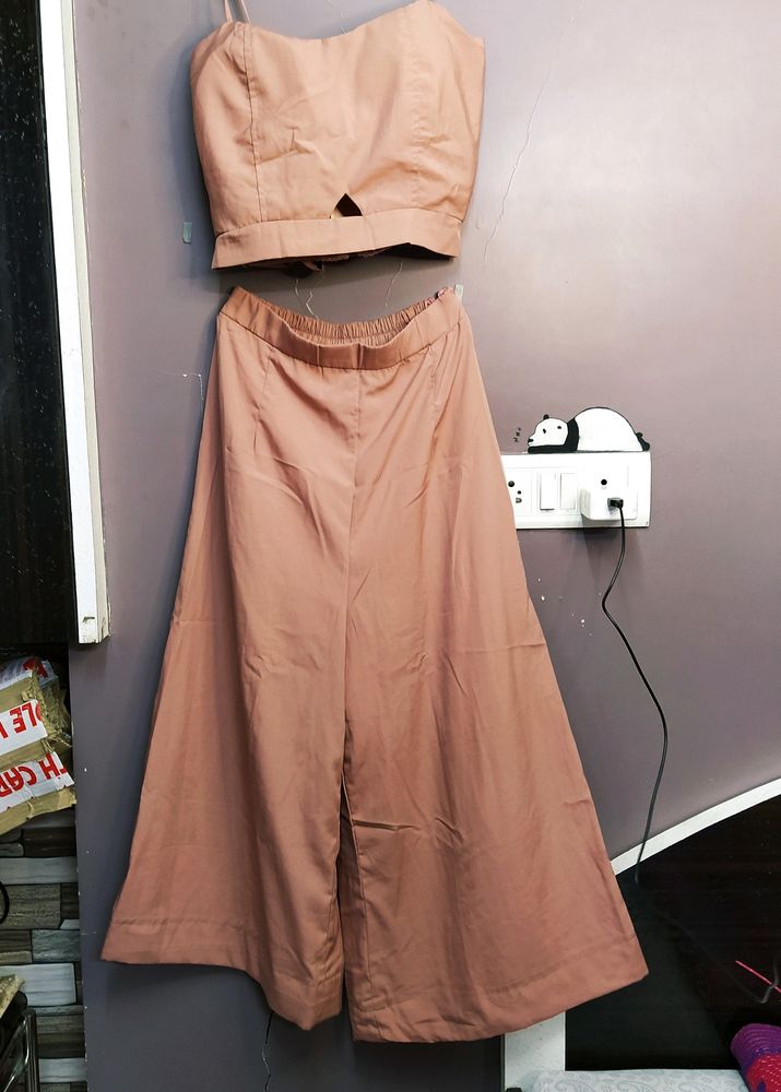 Chic Co-ord Set: Crop Top &amp; Palazzo Pants