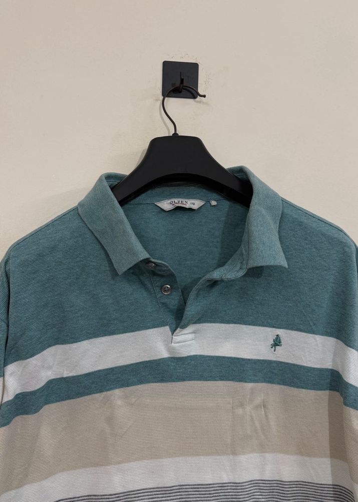Men's Striped Polo Shirt