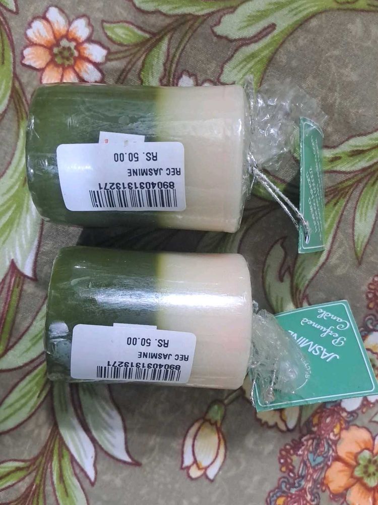 Jasmine Scented Candles - Set of 2