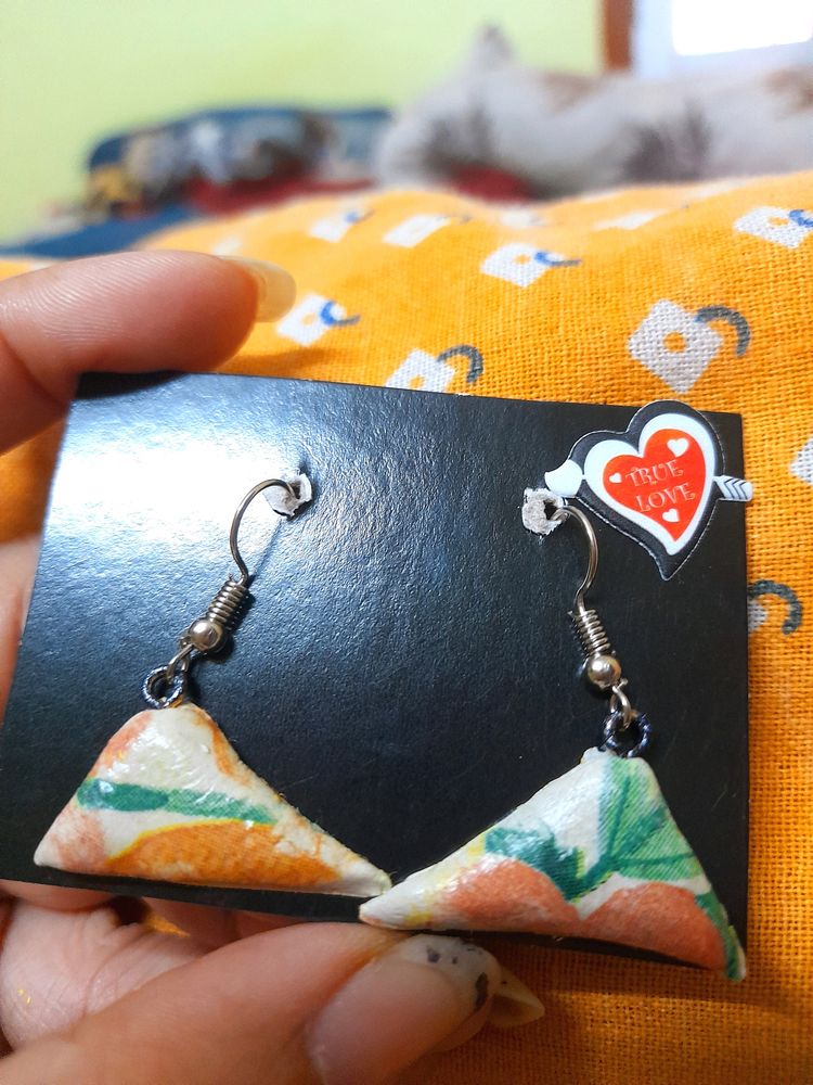 Funky Triangle Earrings