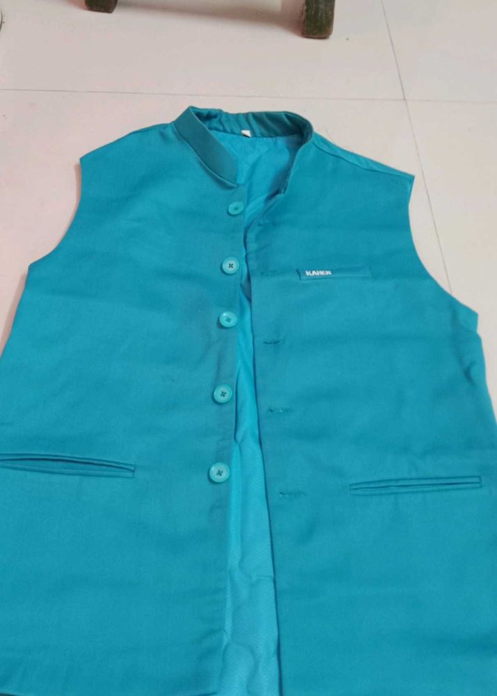 Stylish Teal Nehru Jacket