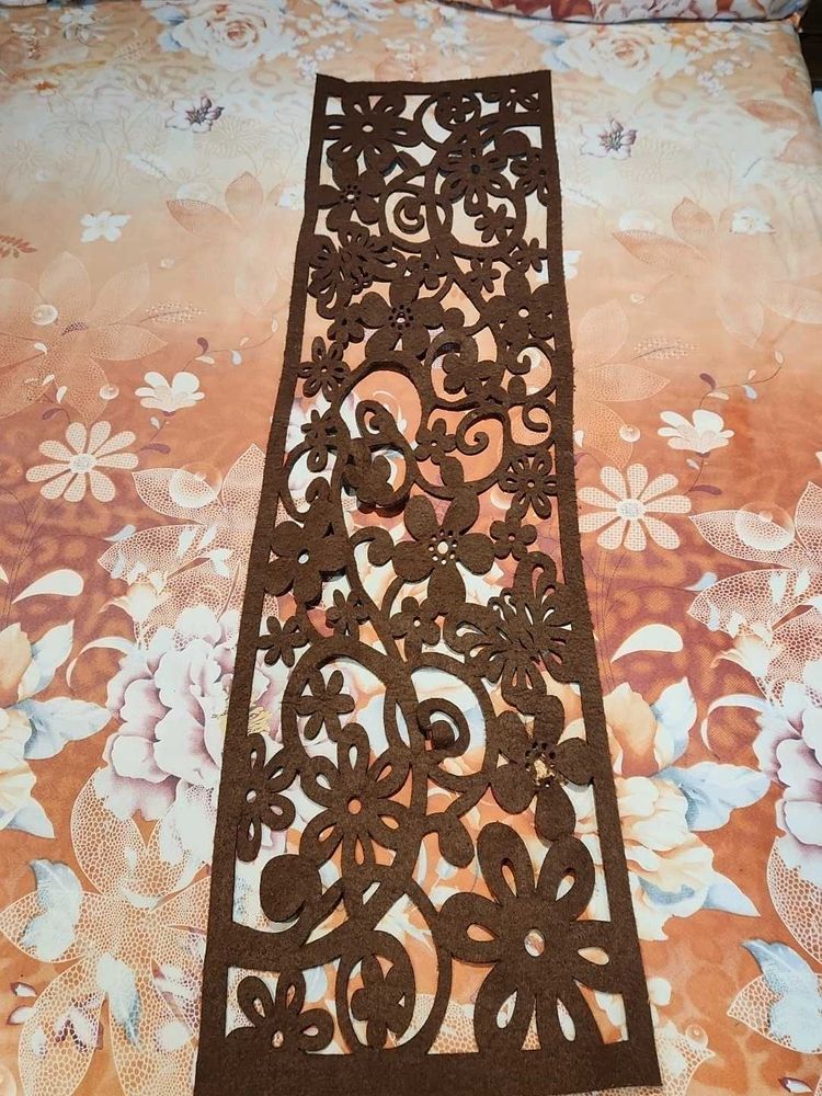 Decorative Brown Floral Table runner