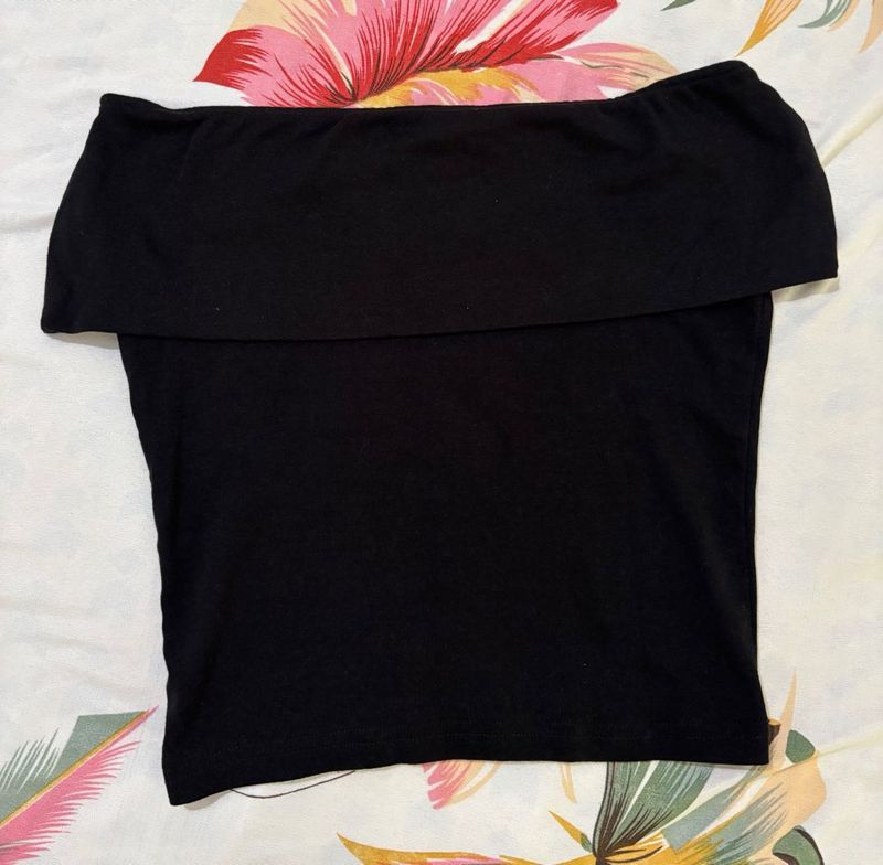 Black Off-Shoulder Top