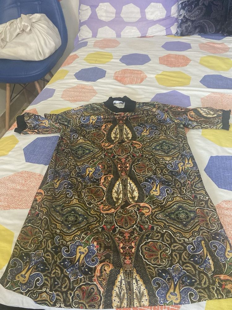 Patterned Mini Dress