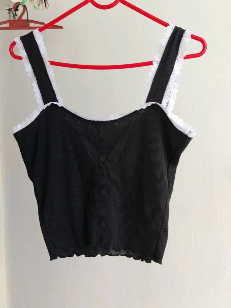 Cute Black Cami Top