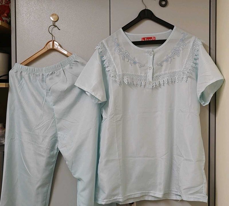 Women's Blue Pajama Set