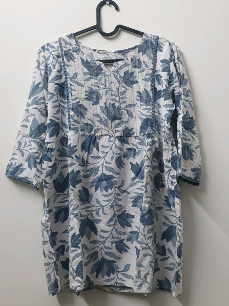 Floral Print Kurta with Pants