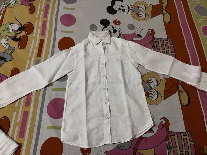 Classic White Linen Shirt