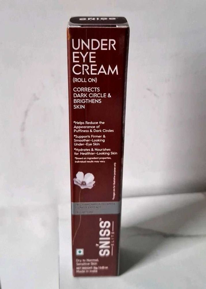 Sniss Elite Under Eye Cream Roll-On | For Dark Cir