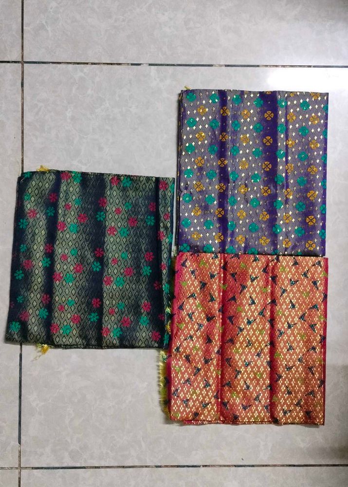 3 Beautiful Silk Blouse Pieces