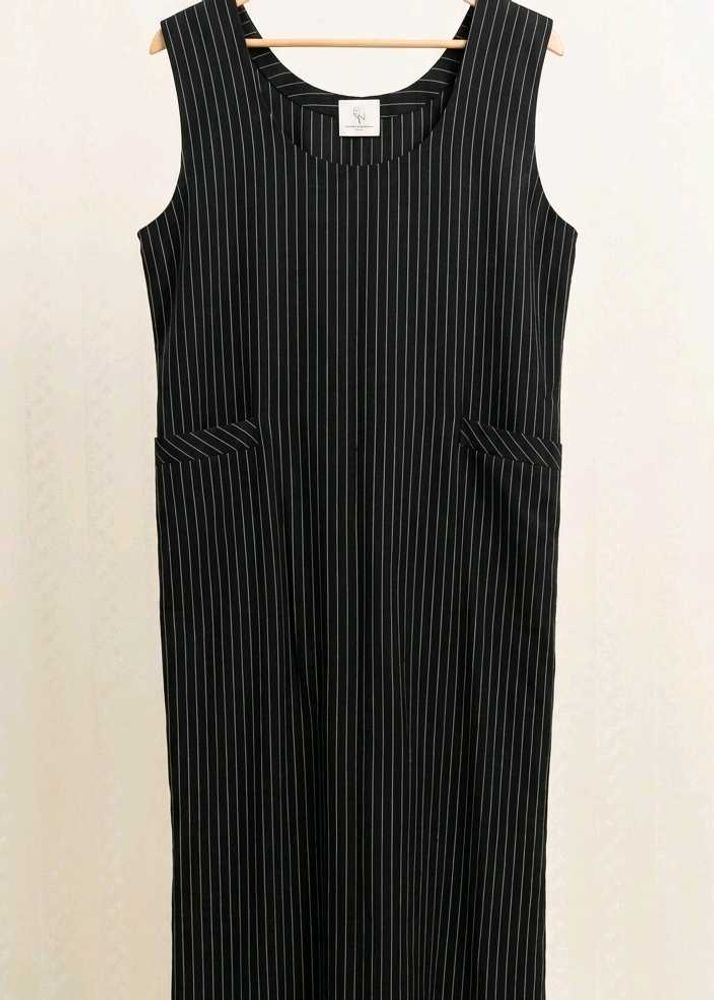 Striped Sleeveless Maxi Dress