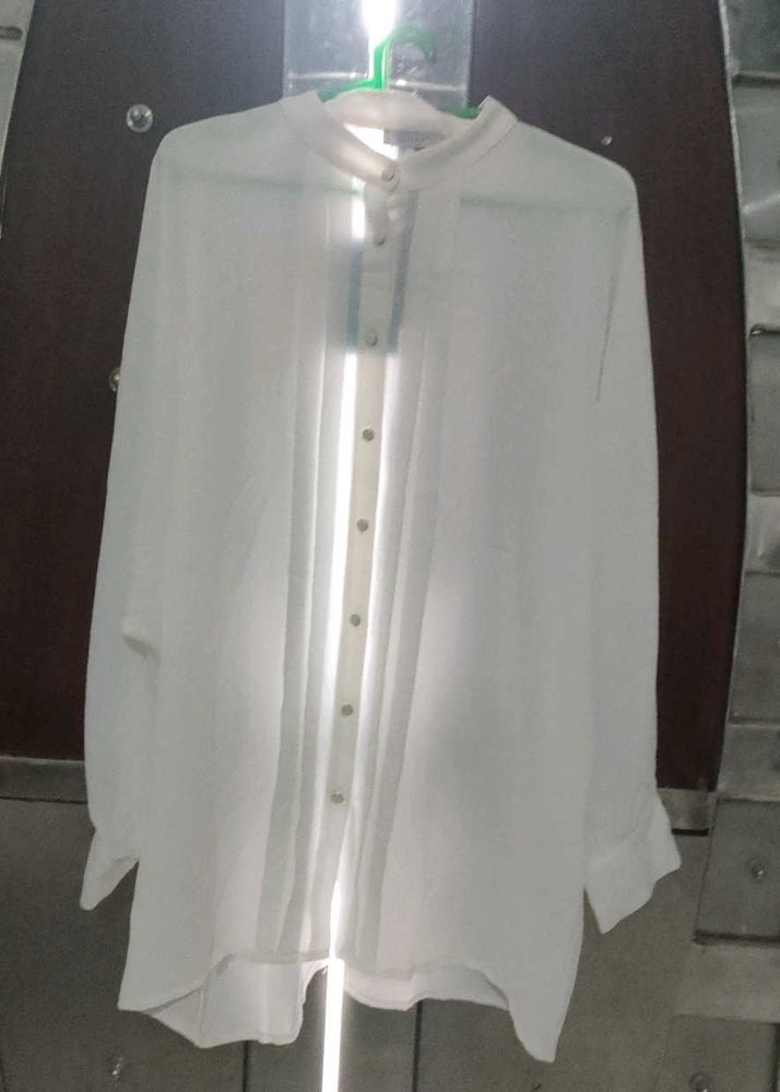 Elegant White Tunic Top