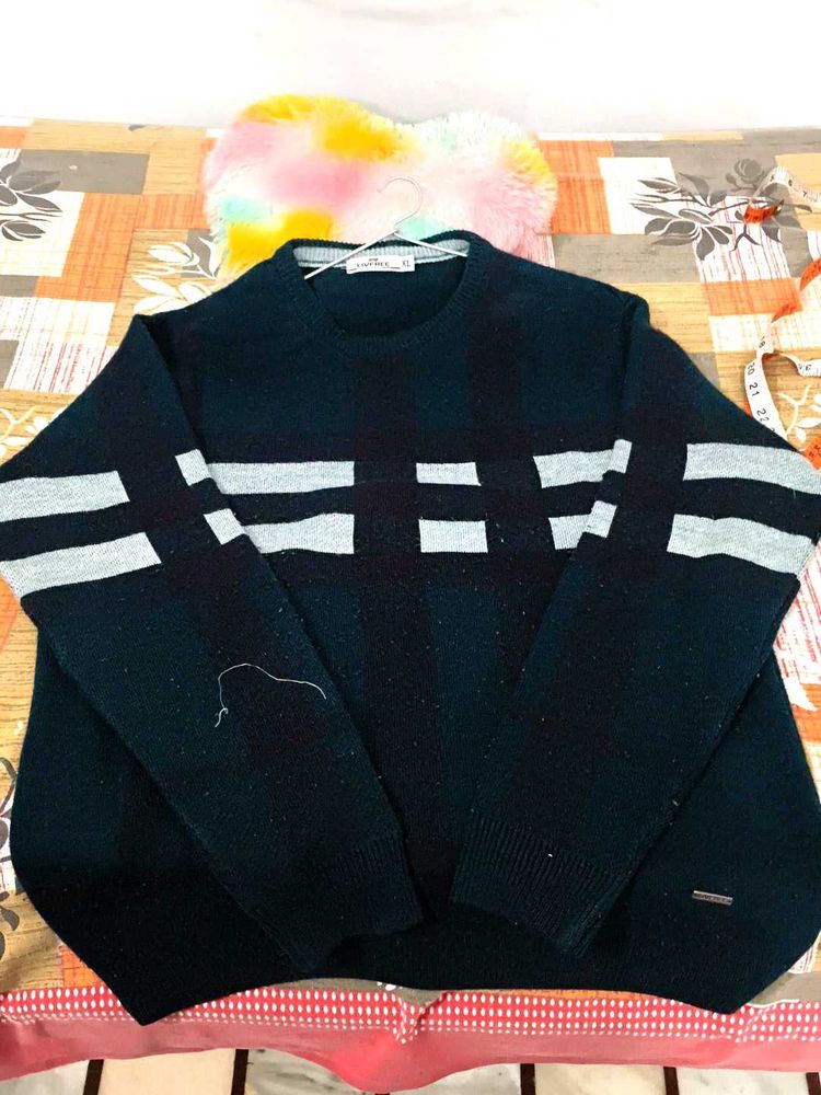 navy blue warm sweater