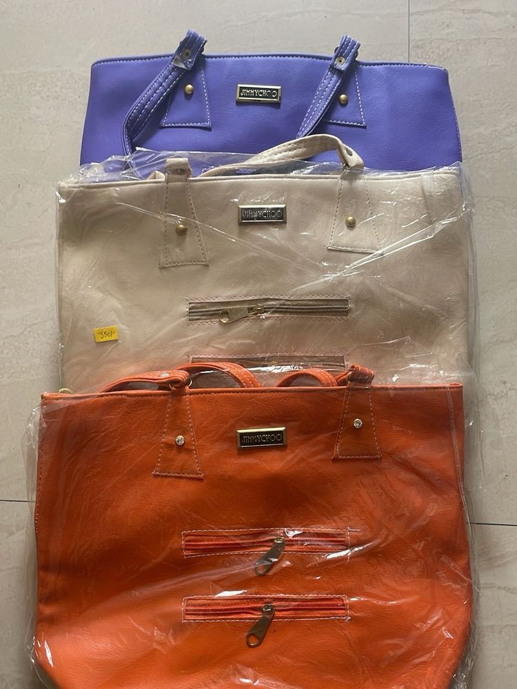 New Stylish Multi-Colored Tote Bag Set