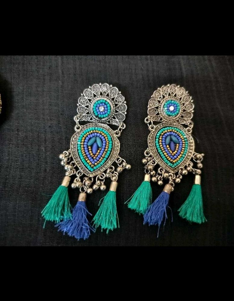 unused Bohemian Tassel Drop Earrings