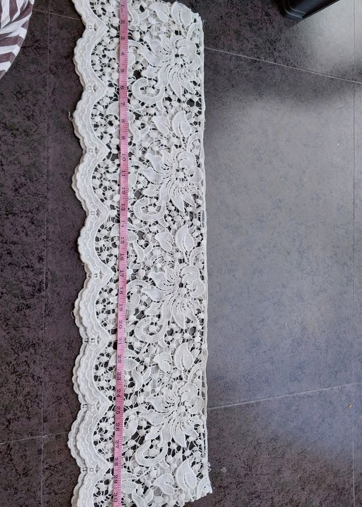 White Cotton Broad Lace