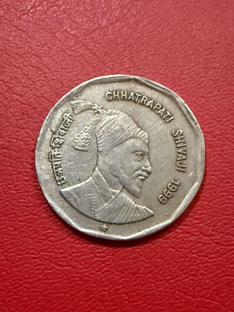 2 rs cu-ni Shivaji 1999 Hyderabad mint rare