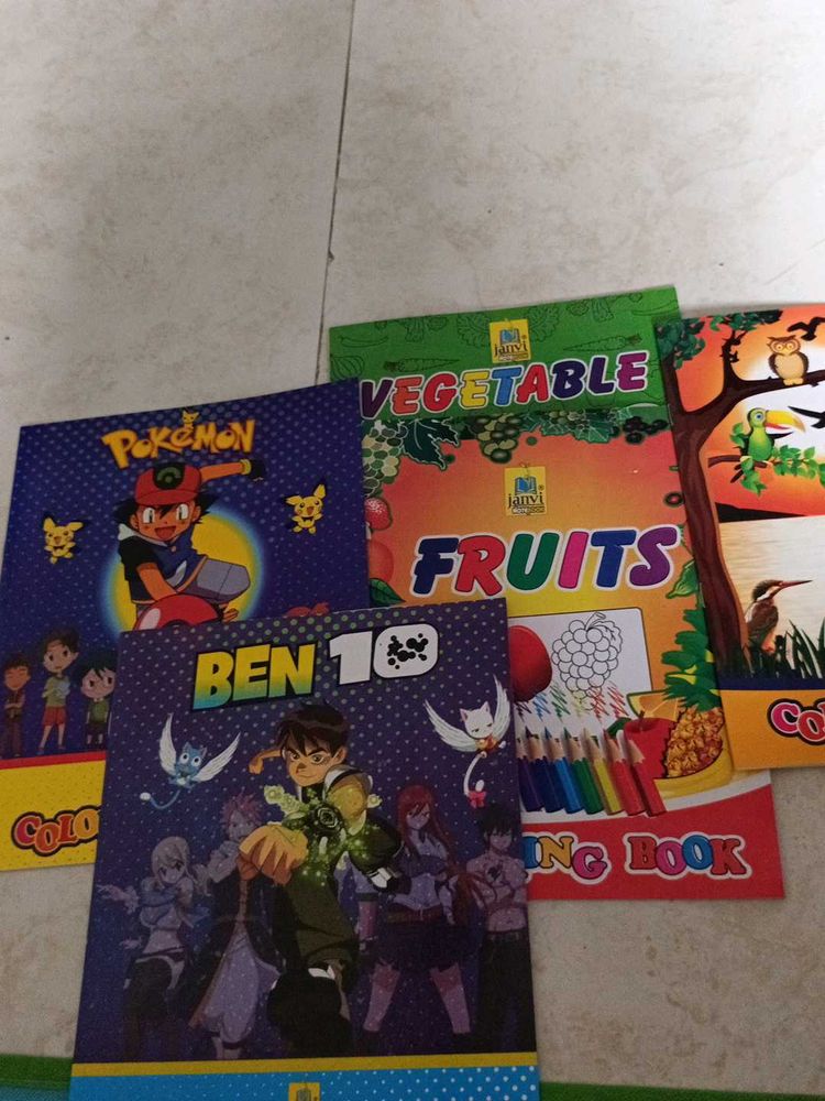 Kids Colouring Books Set