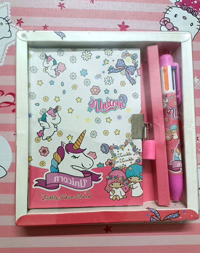 Kids Unicorn Gift 🎁 Set With Lock Dairy