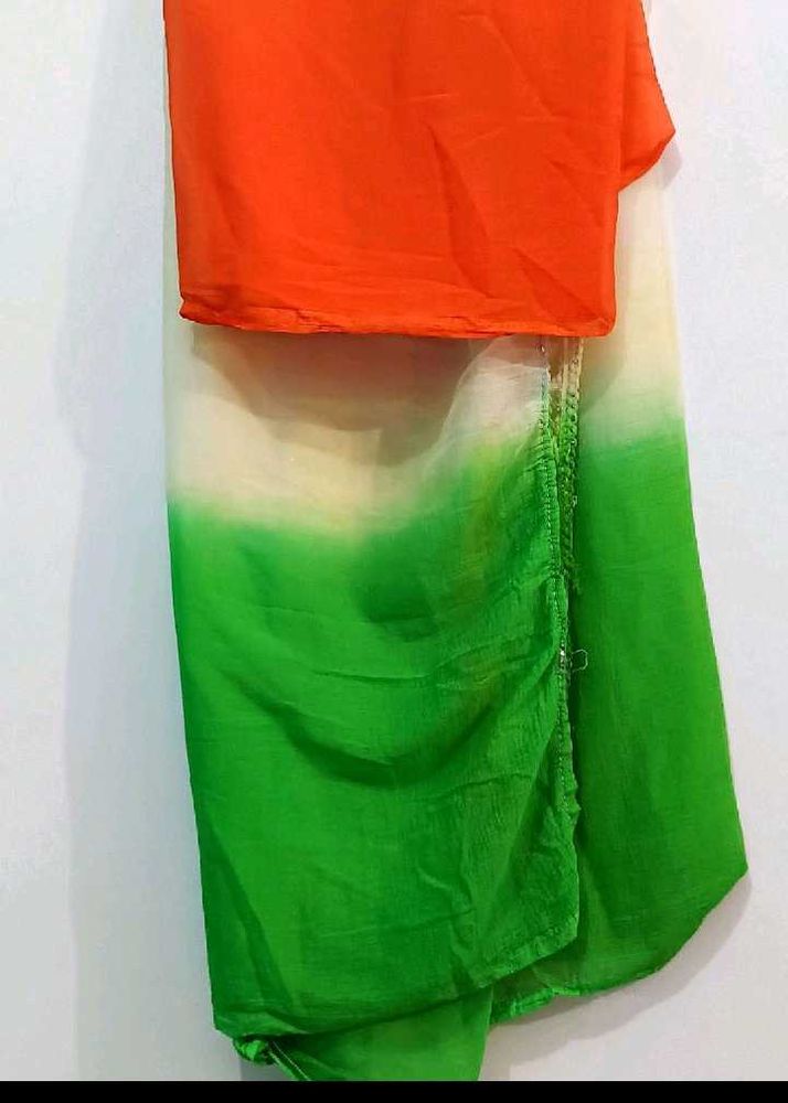 Tiranga Colour Dupatta
