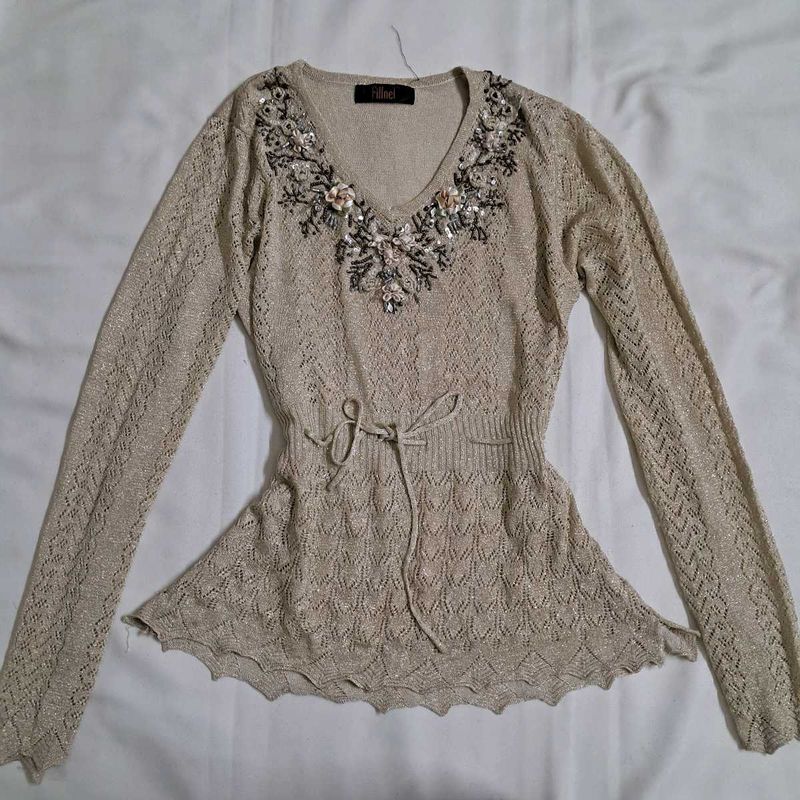 Y2k Vintage 2000s Embellished Desi Chatpata Top