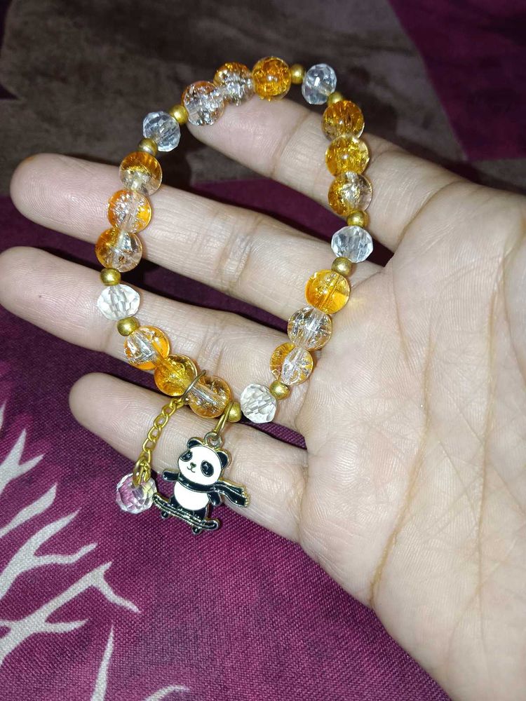 Beaded Panda Bracelet