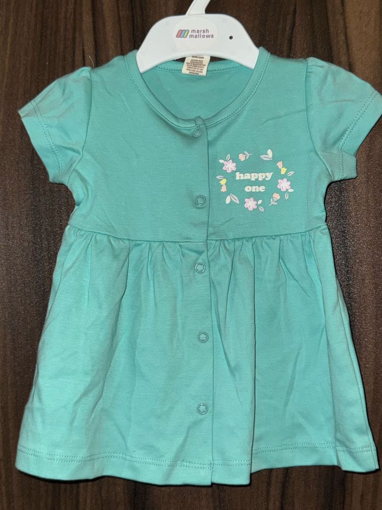 Cute Teal "Happy One" Dress