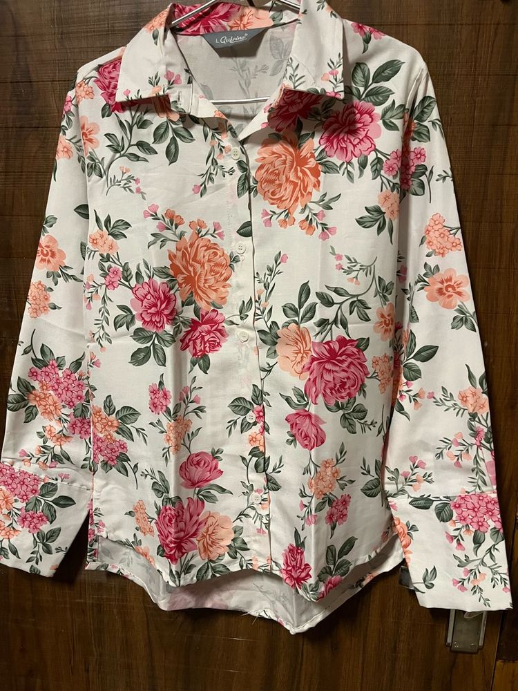 Floral Print Button-up Co-ord set
