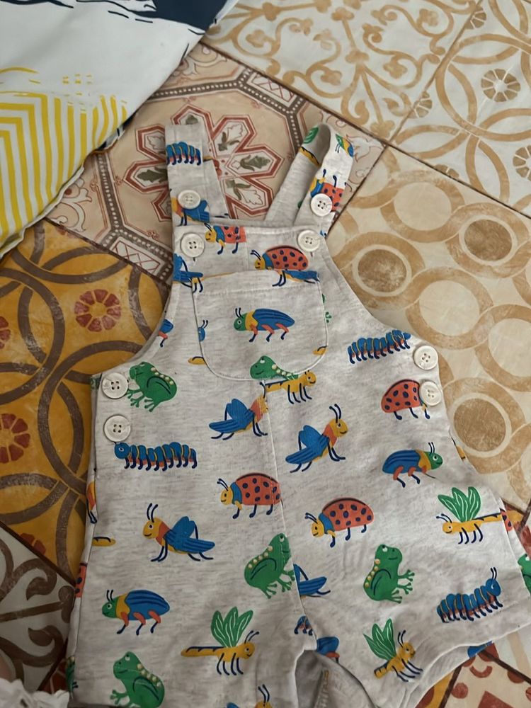 Baby Boy Dungaree Shorts 3-6 Months