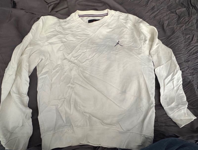 Men's White Jordan Sweatshirt