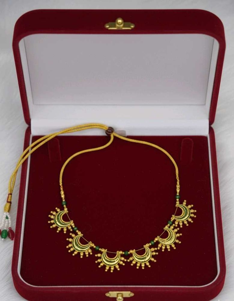 Gold Plated Moon Necklace set