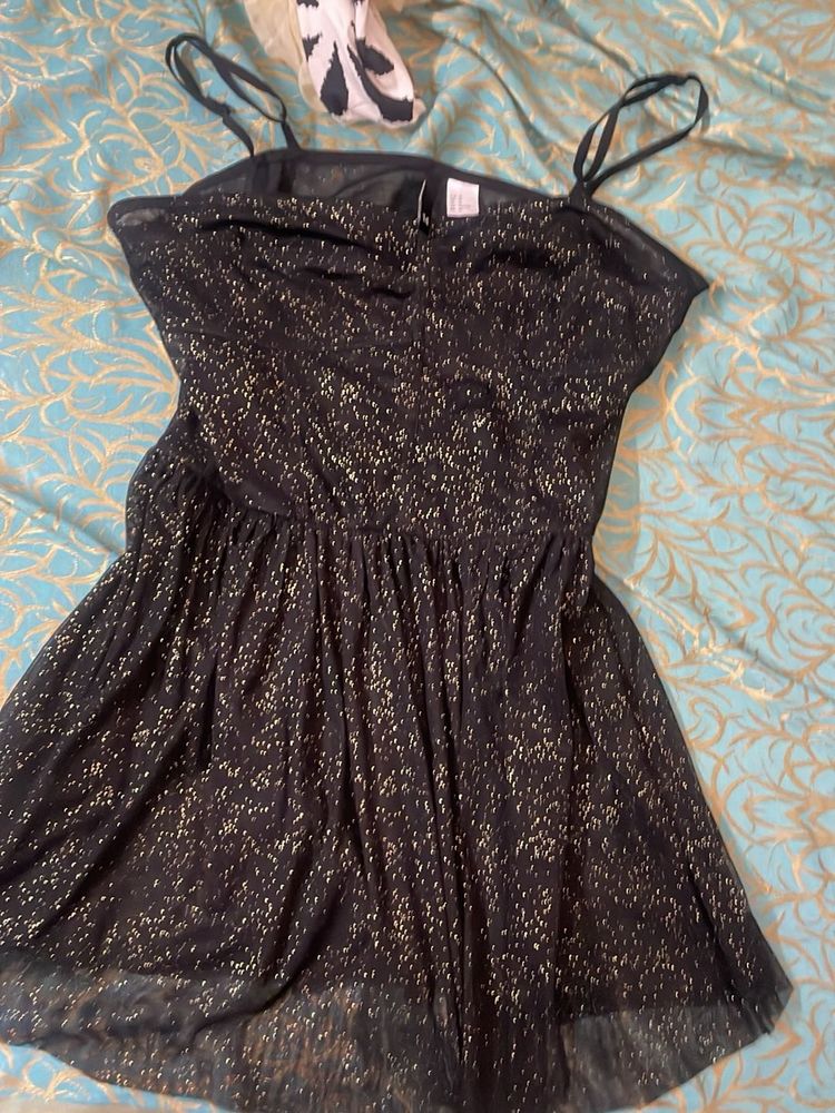 Sparkly Black Mini Dress