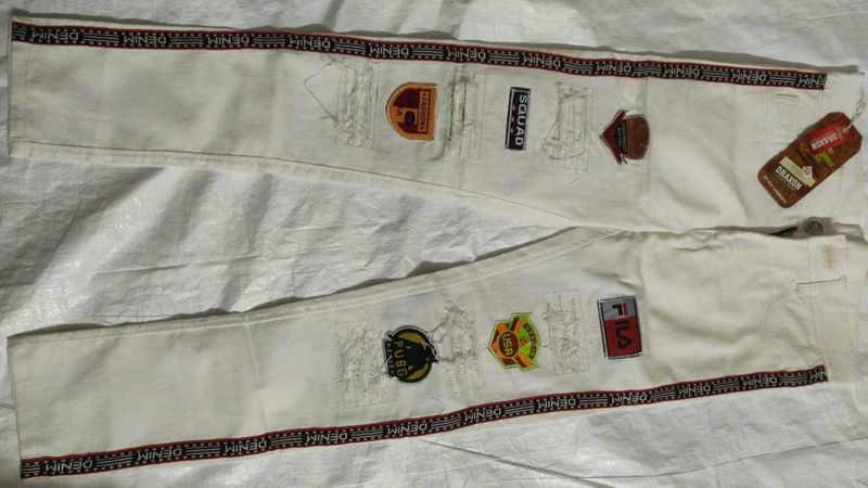 Unique Patch Jeans