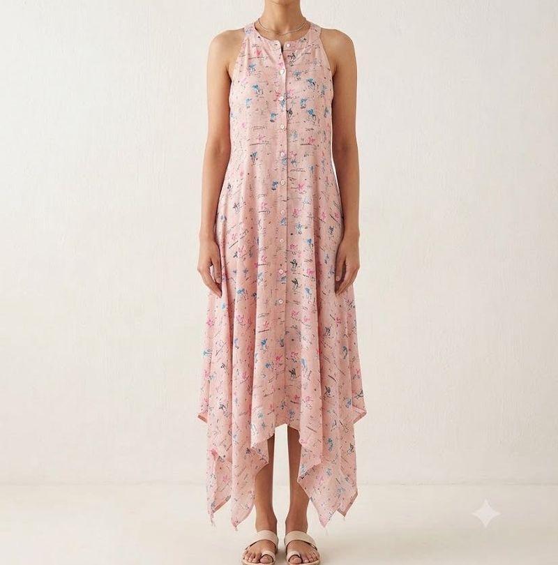 Light Pink Printed Dress