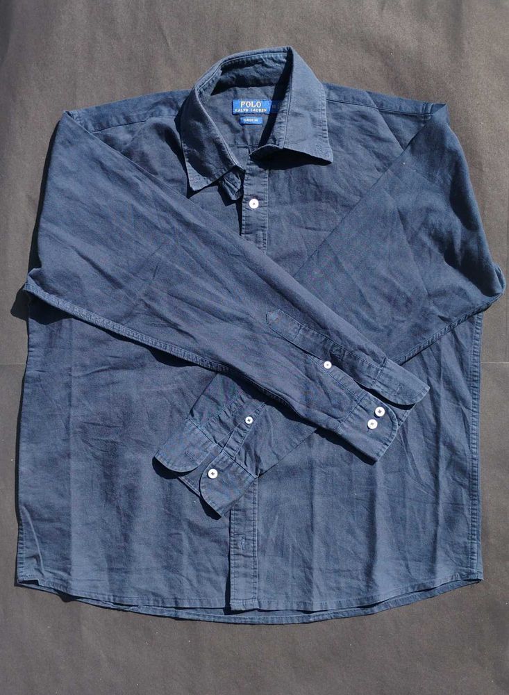 Polo Ralph Lauren Men's Blue Button-Down Shirt